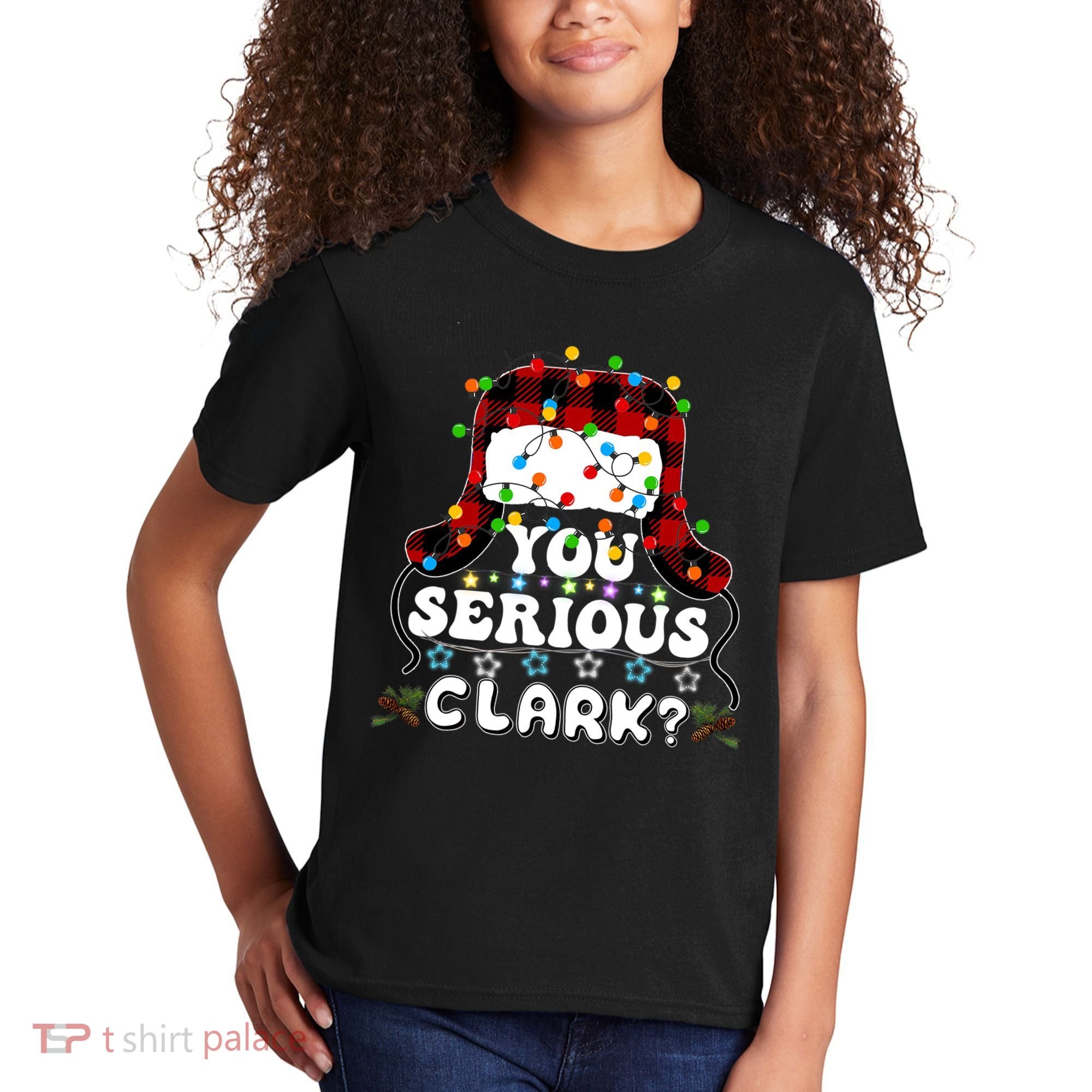 U Serious Clark Christmas Vacation Ugly Christmas Sweater Kids T-Shirt