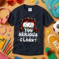 U Serious Clark Christmas Vacation Ugly Christmas Sweater Kids T-Shirt thumb 3