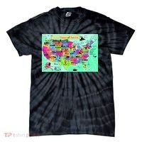 United States Cartoon Drawing Tie-Dye T-Shirt thumb 0