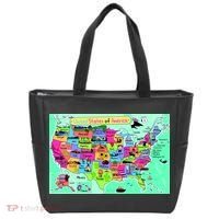 United States Cartoon Drawing Tote Bag thumb 0