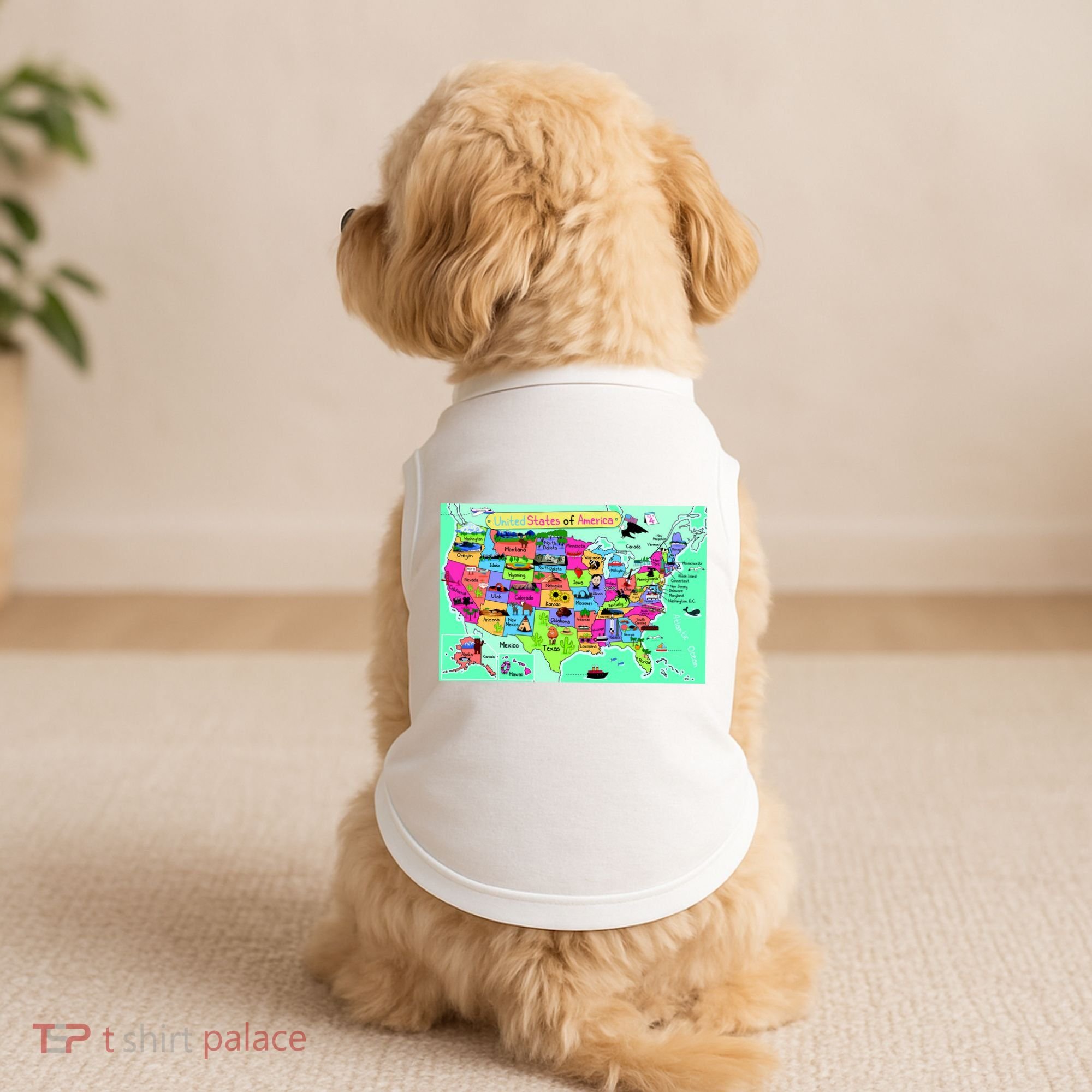 United States Cartoon Drawing Doggie Tank