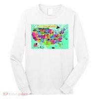 United States Cartoon Drawing Long Sleeve Shirt thumb 0