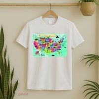 United States Cartoon Drawing T-Shirt thumb 2