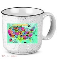 United States Cartoon Drawing 15oz Campfire Ceramic Mug thumb 0