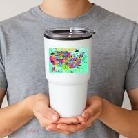 United States Cartoon Drawing Tumbler thumb 2