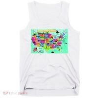United States Cartoon Drawing Tank Top thumb 0