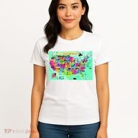 United States Cartoon Drawing Women's T-Shirt thumb 4