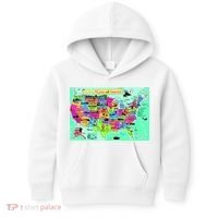 United States Cartoon Drawing Kids Hoodie thumb 0