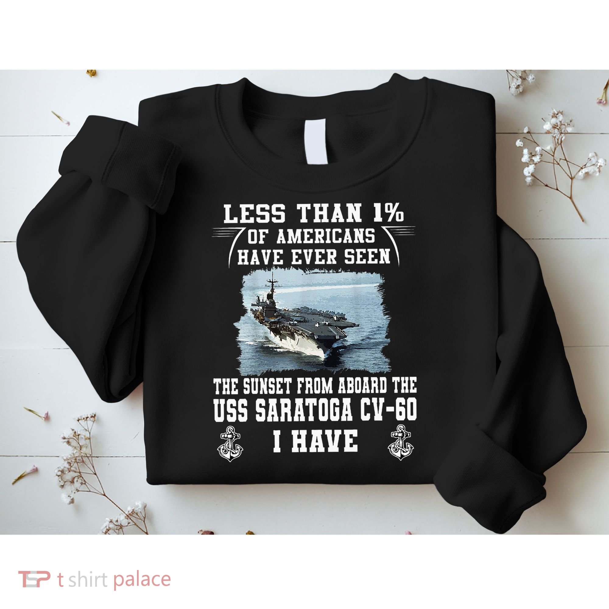 Uss Saratoga Cv60 Aircraft Carrier Sweatshirt