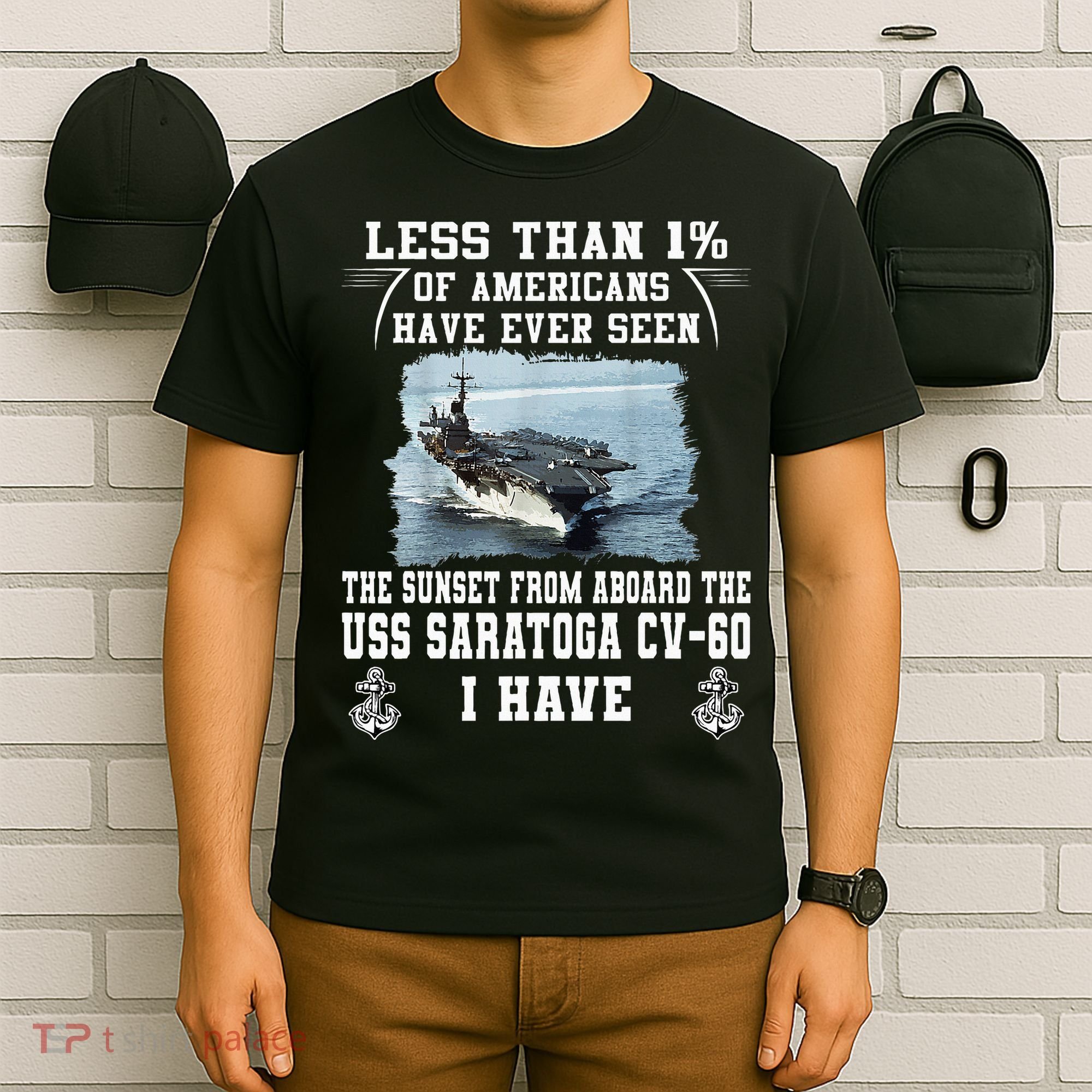 Uss Saratoga Cv60 Aircraft Carrier T-Shirt