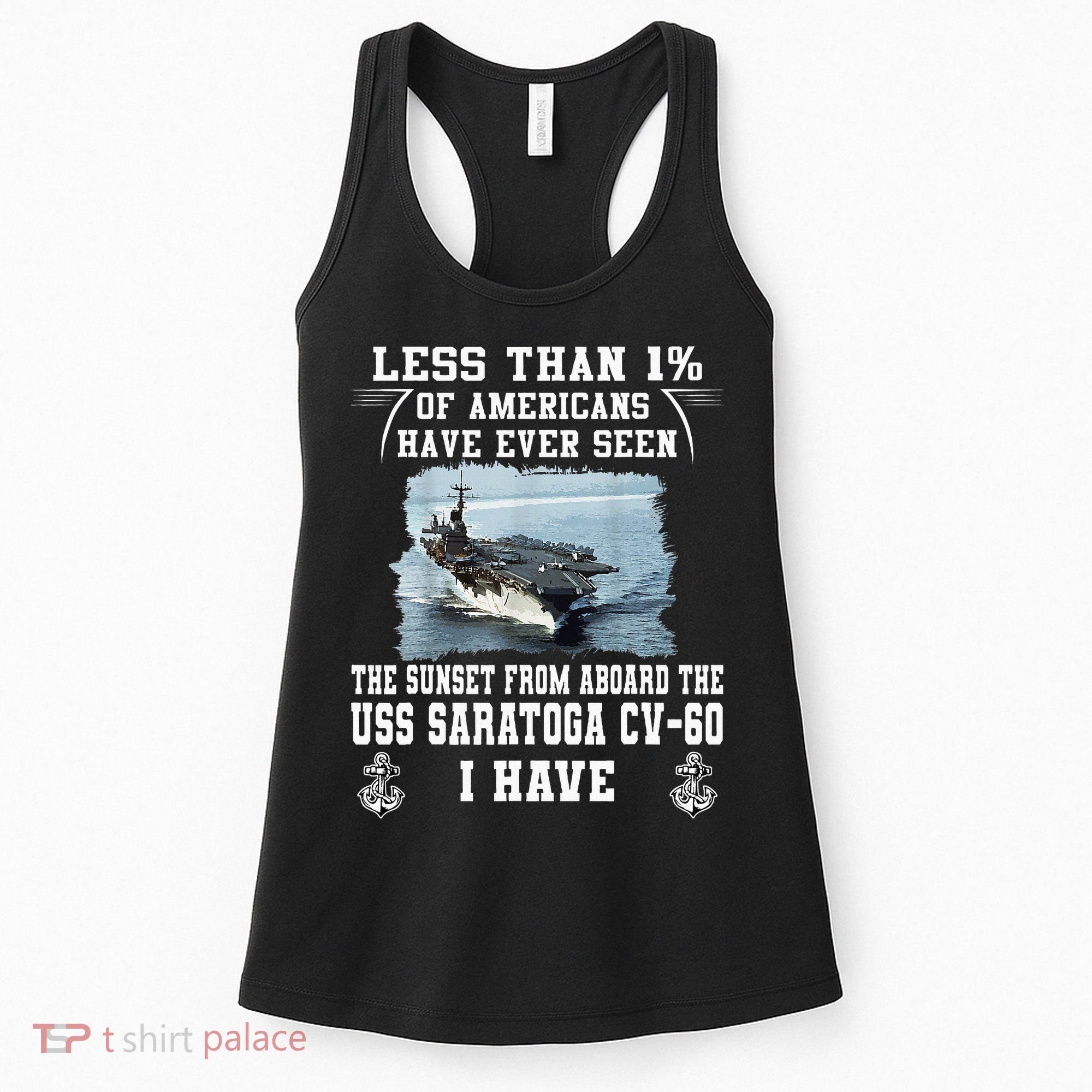 Uss Saratoga Cv60 Aircraft Carrier Women's Tank Top