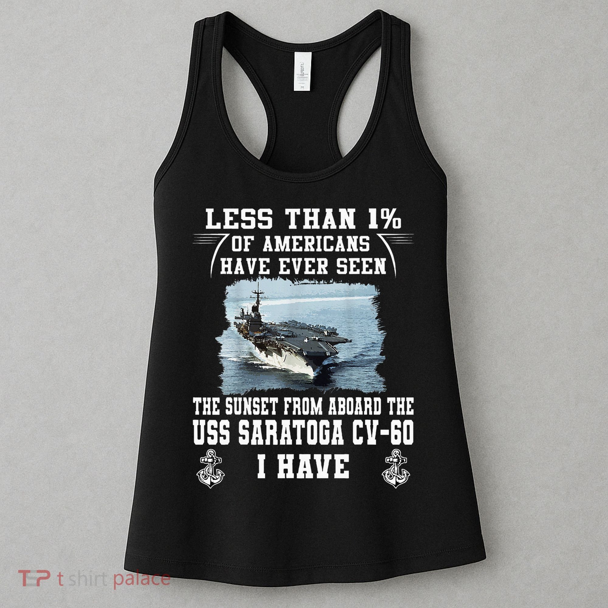 Uss Saratoga Cv60 Aircraft Carrier Women's Tank Top