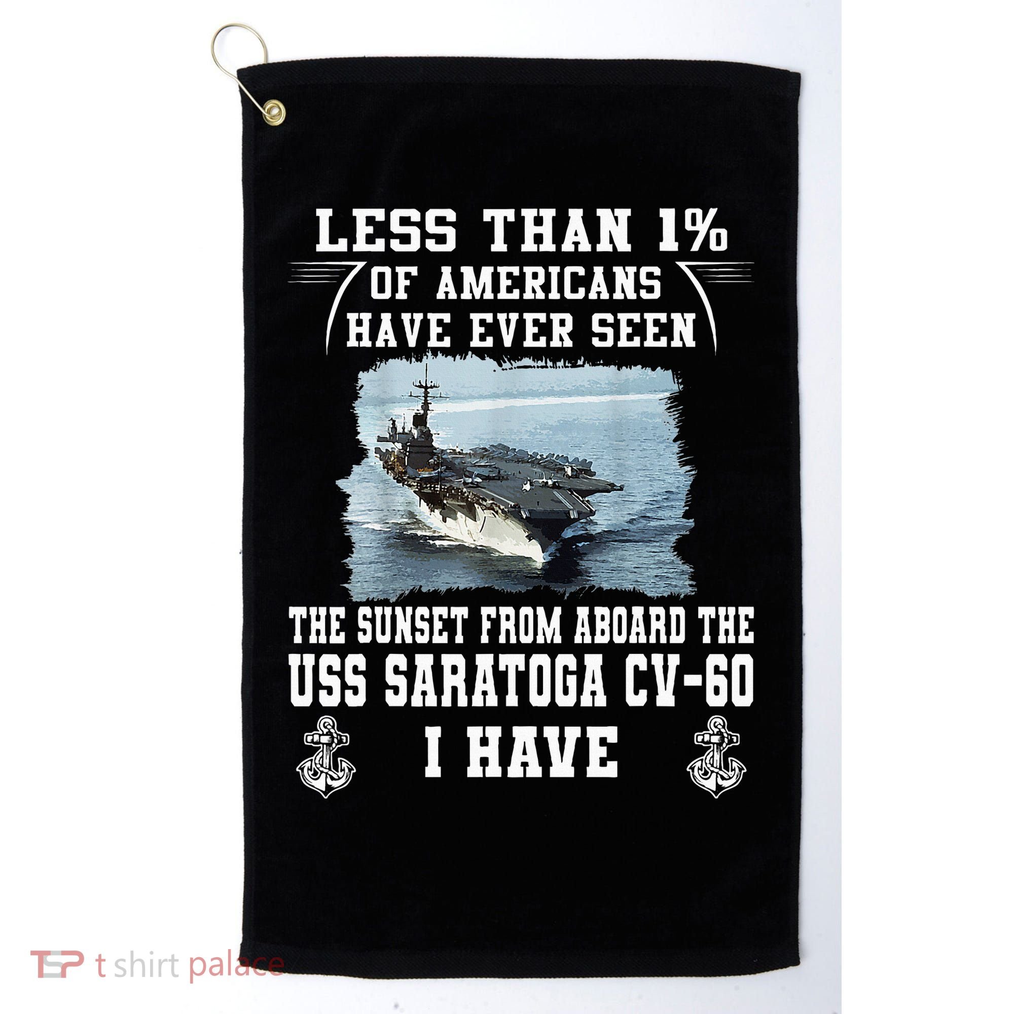 Uss Saratoga Cv60 Aircraft Carrier Golf Towel