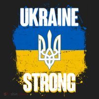 Ukraine Strong Distressed Painted Flag I Stand With Ukraine Women's Sweatshirt thumb 2