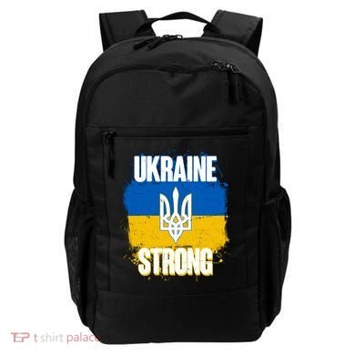 Ukraine Strong Distressed Painted Flag I Stand With Ukraine Backpack