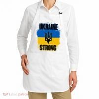 Ukraine Strong Distressed Painted Flag I Stand With Ukraine Apron thumb 2