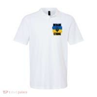 Ukraine Strong Distressed Painted Flag I Stand With Ukraine Polo thumb 0