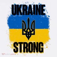 Ukraine Strong Distressed Painted Flag I Stand With Ukraine Women's Hoodie thumb 2