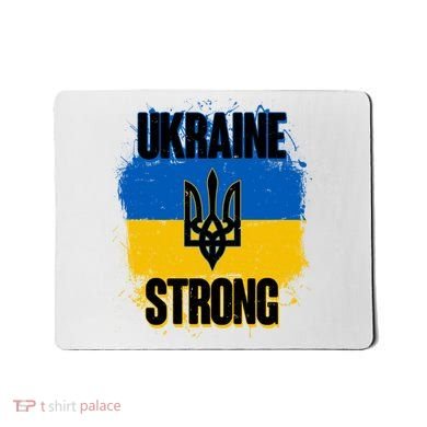 Ukraine Strong Distressed Painted Flag I Stand With Ukraine Mousepad