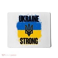 Ukraine Strong Distressed Painted Flag I Stand With Ukraine Mousepad thumb 0