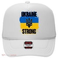 Ukraine Strong Distressed Painted Flag I Stand With Ukraine Hat thumb 0