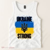 Ukraine Strong Distressed Painted Flag I Stand With Ukraine Tank Top thumb 2