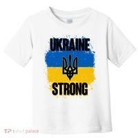 Ukraine Strong Distressed Painted Flag I Stand With Ukraine Toddler T-Shirt thumb 0