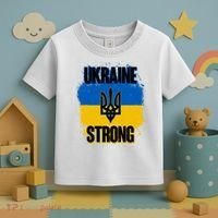Ukraine Strong Distressed Painted Flag I Stand With Ukraine Toddler T-Shirt thumb 3
