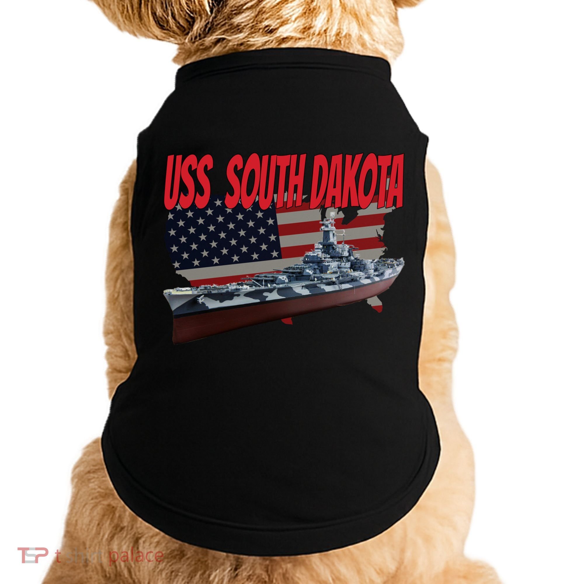 Uss South Dakota Bbgift57 Ww2 War Veteran Battleship Dad Boy Gift Doggie Tank