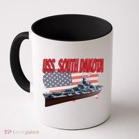 Uss South Dakota Bbgift57 Ww2 War Veteran Battleship Dad Boy Gift Coffee Mug thumb 0