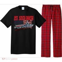 Uss South Dakota Bbgift57 Ww2 War Veteran Battleship Dad Boy Gift Pajama Set thumb 0