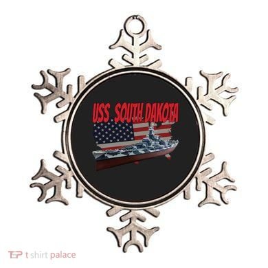 Uss South Dakota Bbgift57 Ww2 War Veteran Battleship Dad Boy Gift Ornament