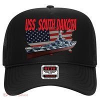 Uss South Dakota Bbgift57 Ww2 War Veteran Battleship Dad Boy Gift Hat thumb 0