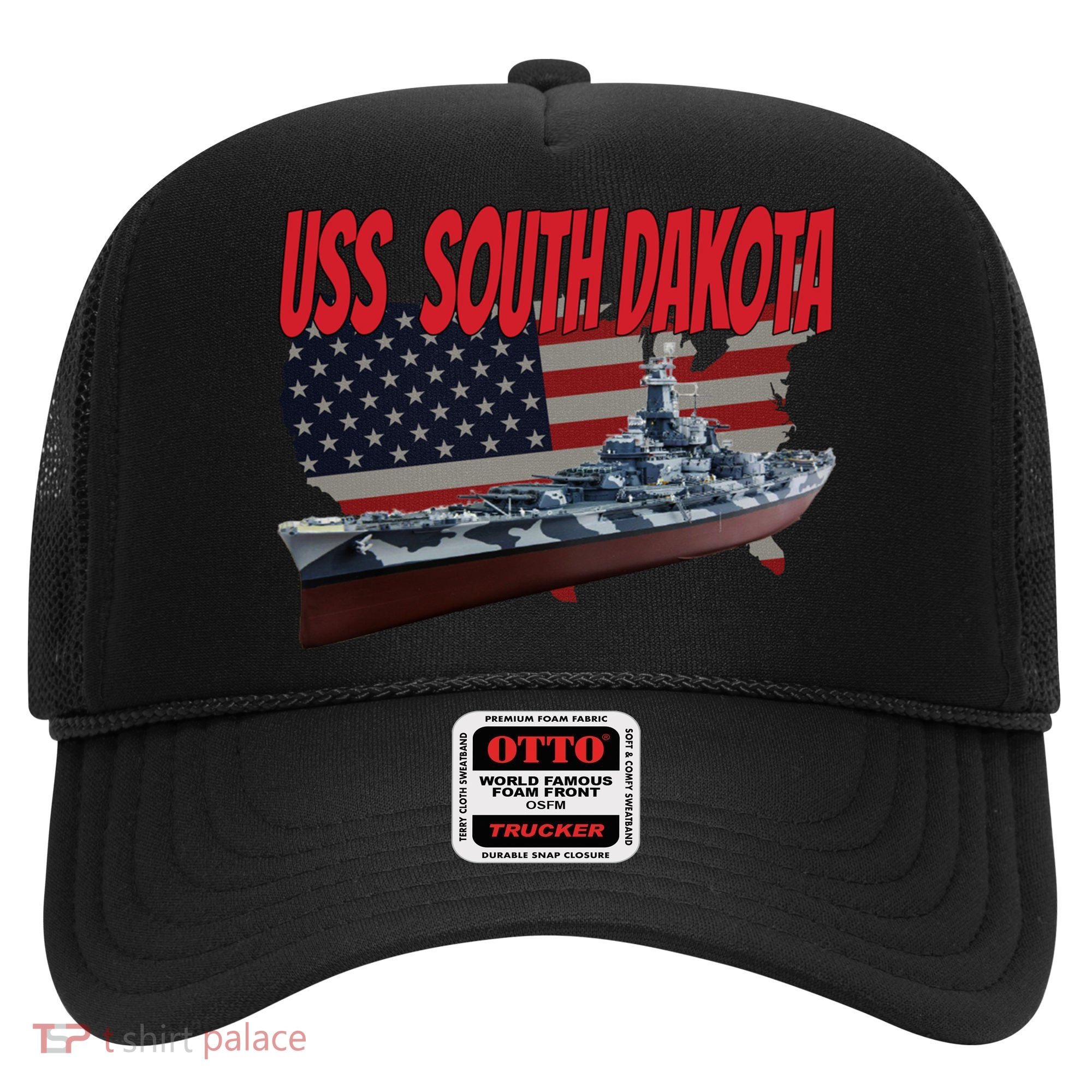 Uss South Dakota Bbgift57 Ww2 War Veteran Battleship Dad Boy Gift Hat