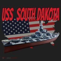Uss South Dakota Bbgift57 Ww2 War Veteran Battleship Dad Boy Gift Hat thumb 2