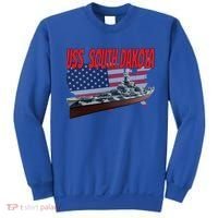 Uss South Dakota Bbgift57 Ww2 War Veteran Battleship Dad Boy Gift Sweatshirt thumb 0