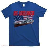 Uss South Dakota Bbgift57 Ww2 War Veteran Battleship Dad Boy Gift T-Shirt thumb 0