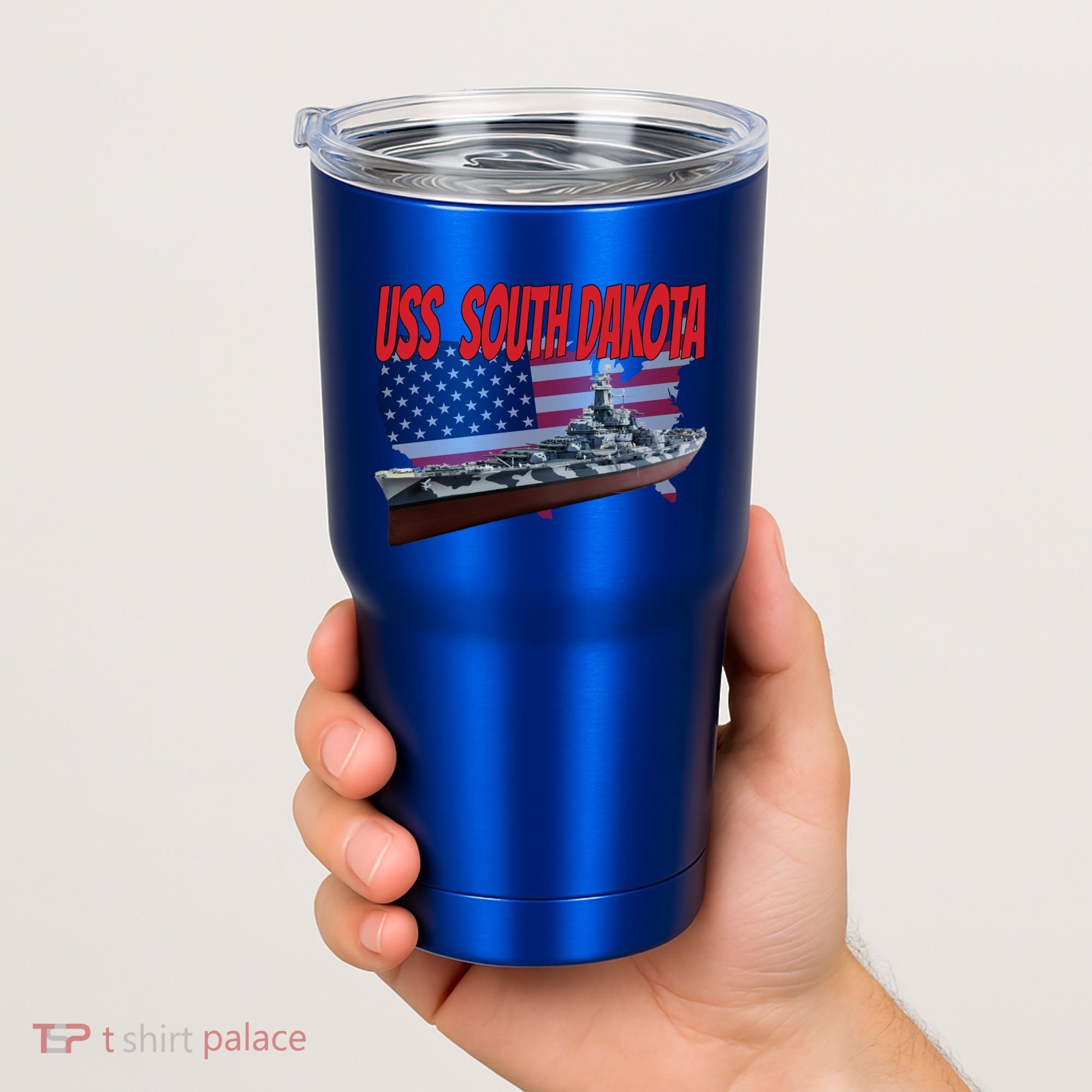 Uss South Dakota Bbgift57 Ww2 War Veteran Battleship Dad Boy Gift Tumbler