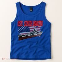 Uss South Dakota Bbgift57 Ww2 War Veteran Battleship Dad Boy Gift Tank Top thumb 2