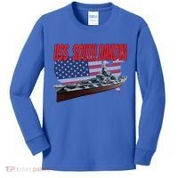 Uss South Dakota Bbgift57 Ww2 War Veteran Battleship Dad Boy Gift Kids Long Sleeve Shirt thumb 0