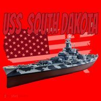 Uss South Dakota Bbgift57 Ww2 War Veteran Battleship Dad Boy Gift Santa Hat thumb 1