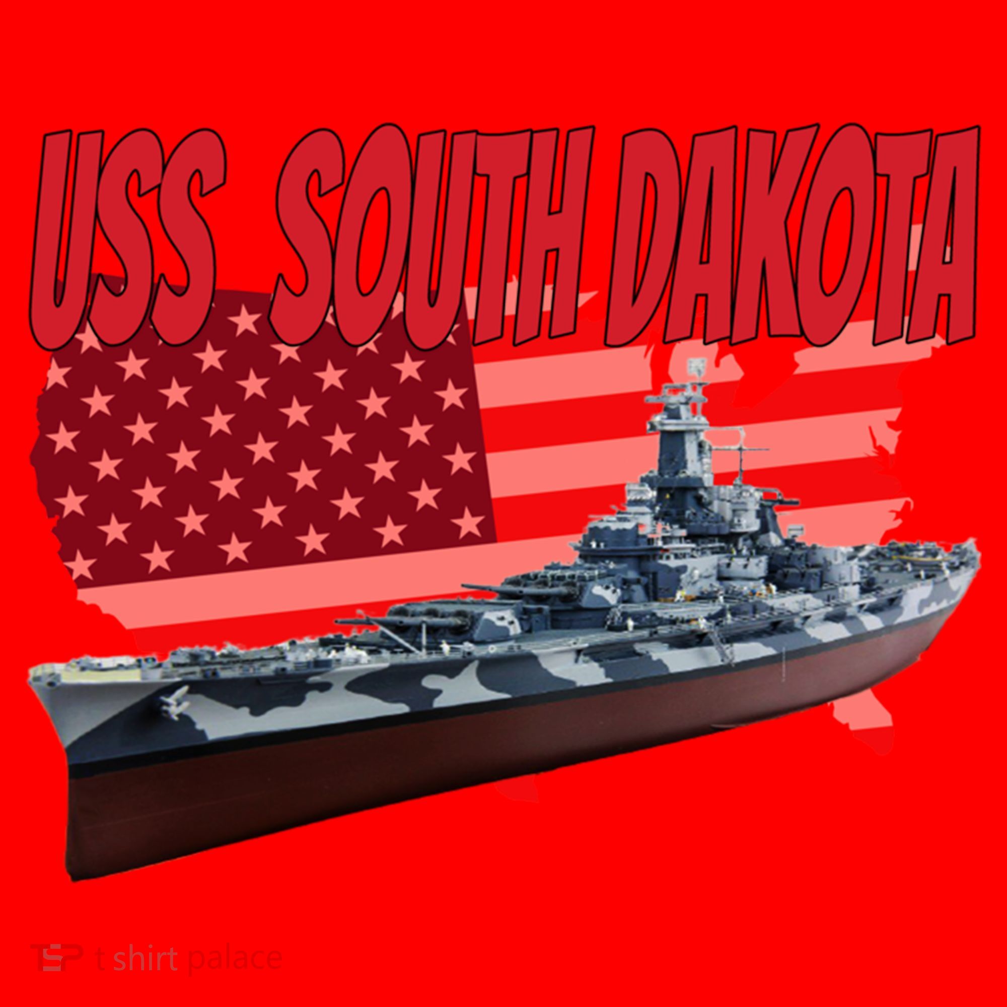 Uss South Dakota Bbgift57 Ww2 War Veteran Battleship Dad Boy Gift Santa Hat