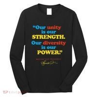 Unity Strength Diversity Power Quote For Social Justice Long Sleeve Shirt thumb 0