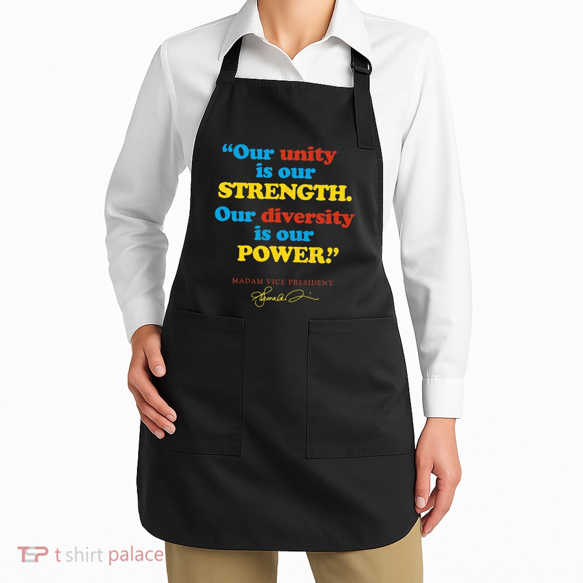 Unity Strength Diversity Power Quote For Social Justice Apron