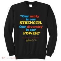 Unity Strength Diversity Power Quote For Social Justice Sweatshirt thumb 0