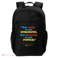 Unity Strength Diversity Power Quote For Social Justice Backpack thumb 0