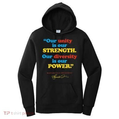 Unity Strength Diversity Power Quote For Social Justice Women's Hoodie