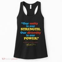 Unity Strength Diversity Power Quote For Social Justice Women's Tank Top thumb 0