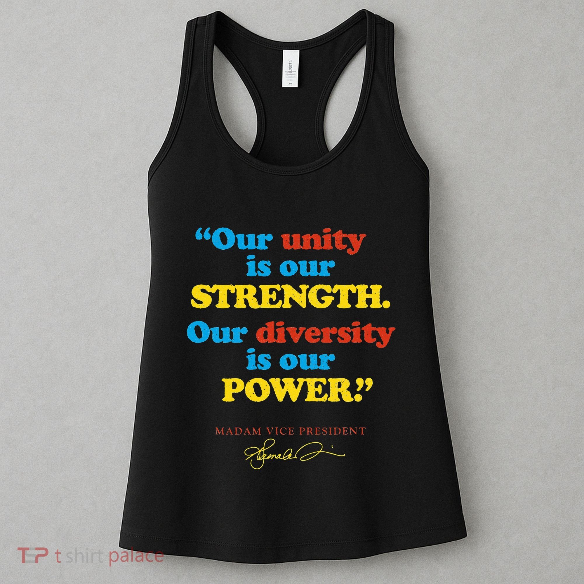 Unity Strength Diversity Power Quote For Social Justice Women's Tank Top