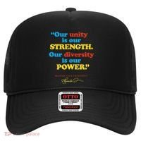 Unity Strength Diversity Power Quote For Social Justice Hat thumb 0
